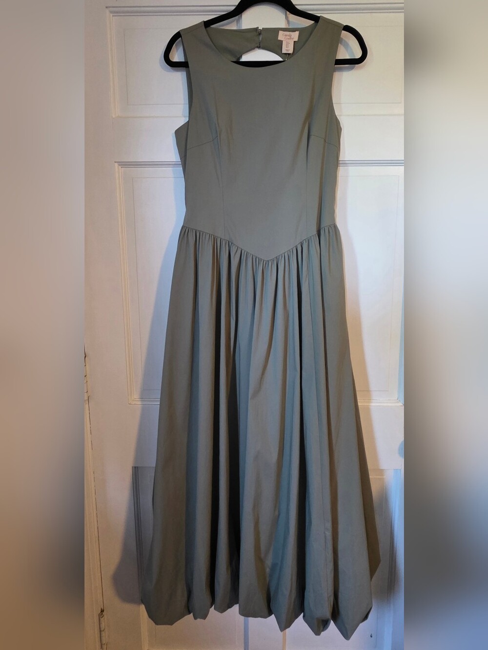 NWT- Camila Coelho Olive Green Bubble Dress With Open Back